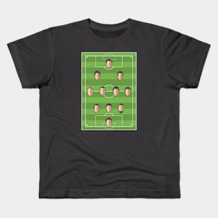 Football Formation 3-4-2-1 Kids T-Shirt